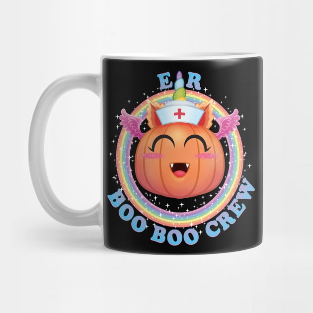 ER Boo Boo Crew Nursing Halloween Kawaii Unicorn Pumpkin Nurse (or is it a Cute Alicorn Pumpkin?) Costume by ZowPig Shirts